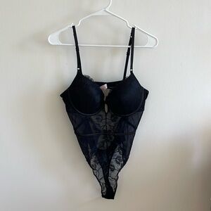 NEVER BEEN WORN: Black lace body suit